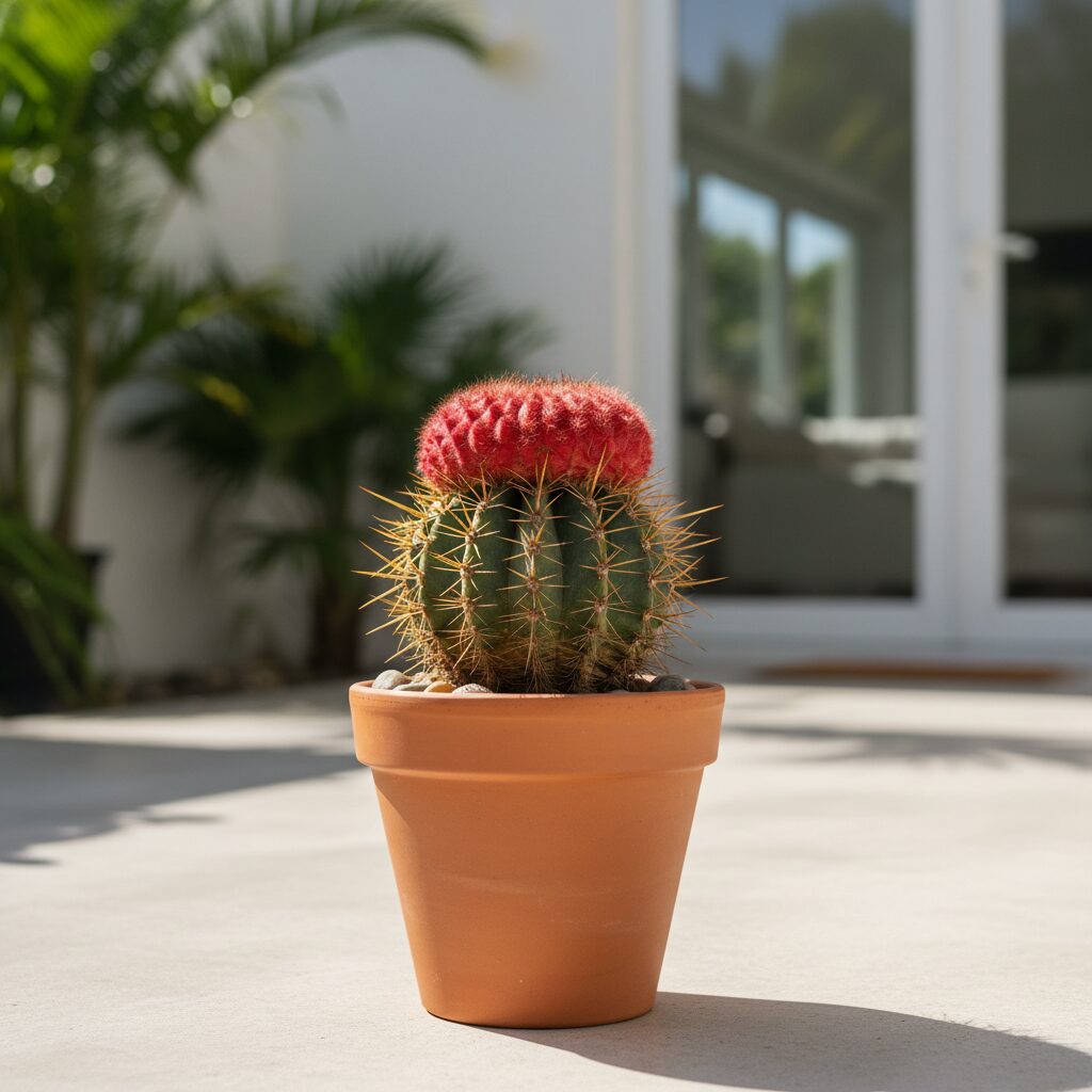 Melocactus matanzanus — jak uprawiać kaktusa z czerwoną czapką?