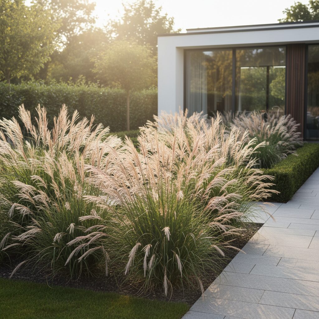 Miskant chiński — jak uprawiać tę królową traw w ogrodzie?