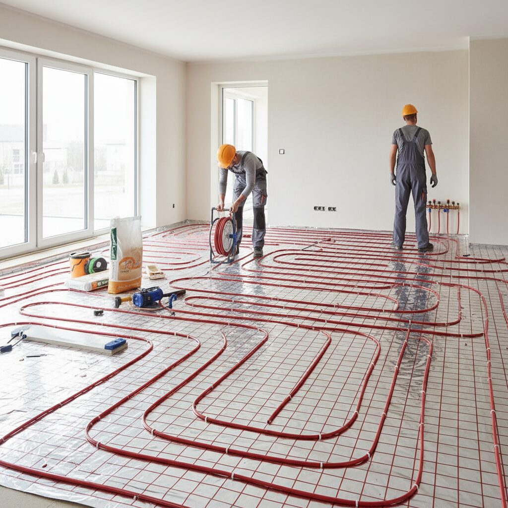 Jak wykonać montaż ogrzewania podłogowego krok po kroku?
