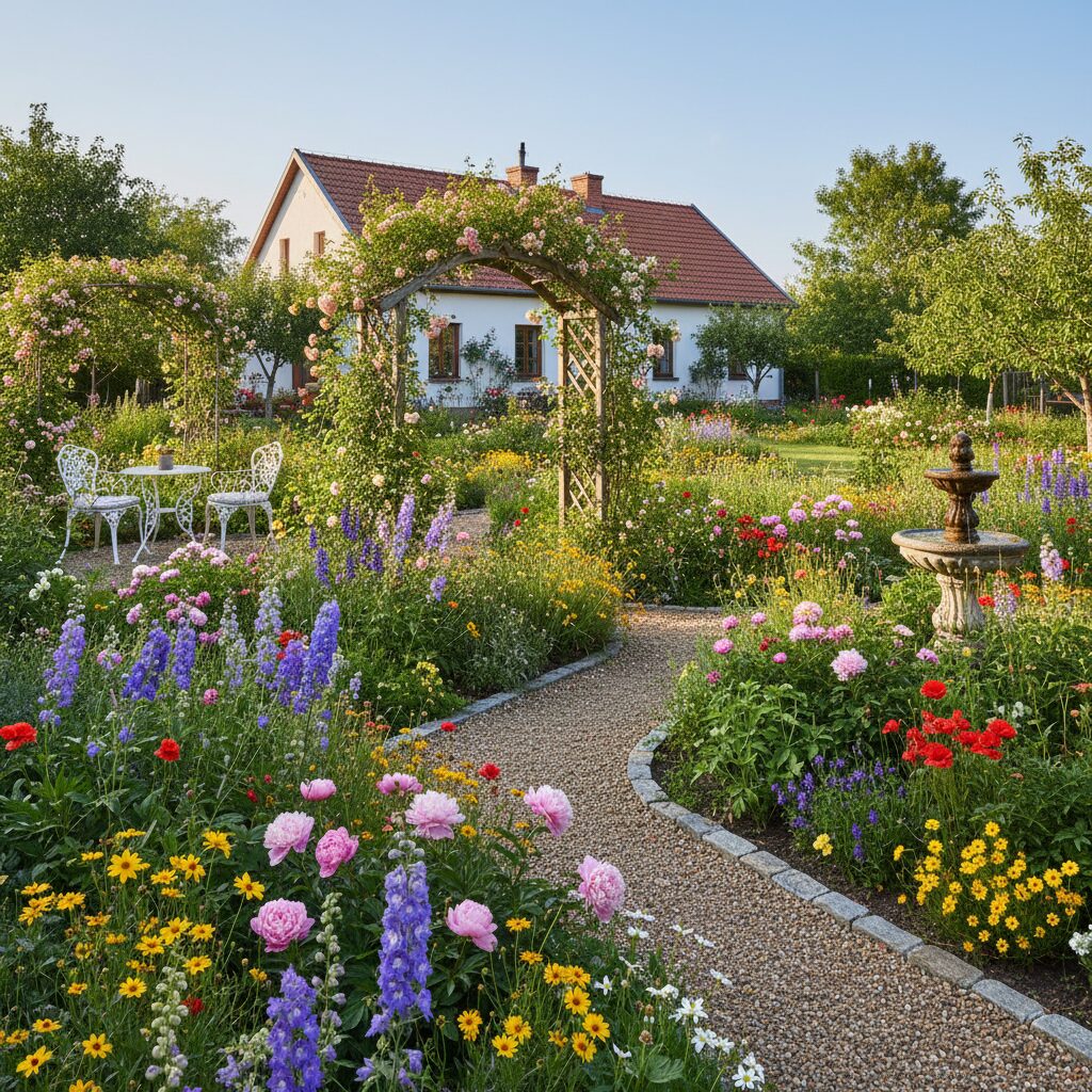 Jak stworzyć najpiękniejsze ogrody wiejskie krok po kroku?