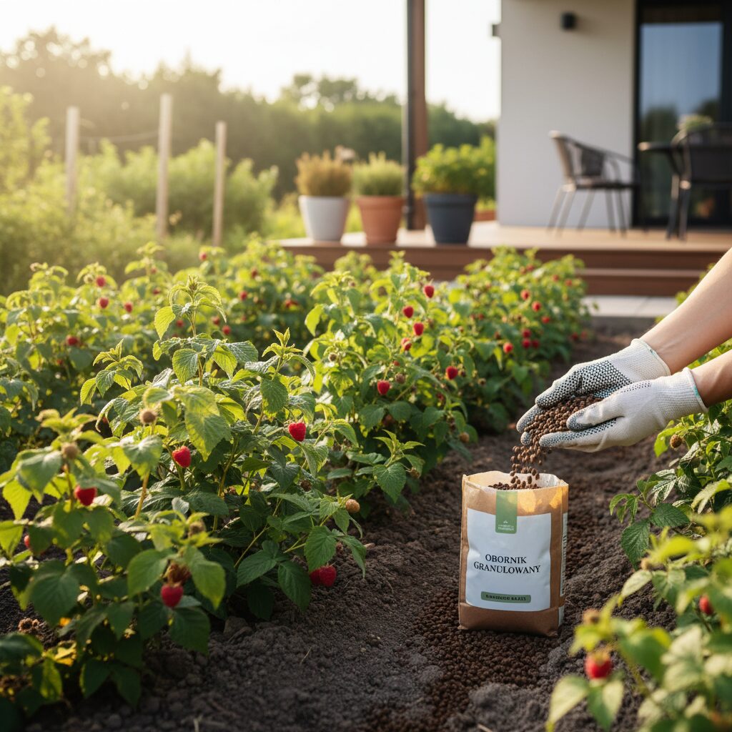 Jakie efekty daje nawożenie malin obornikiem granulowanym?