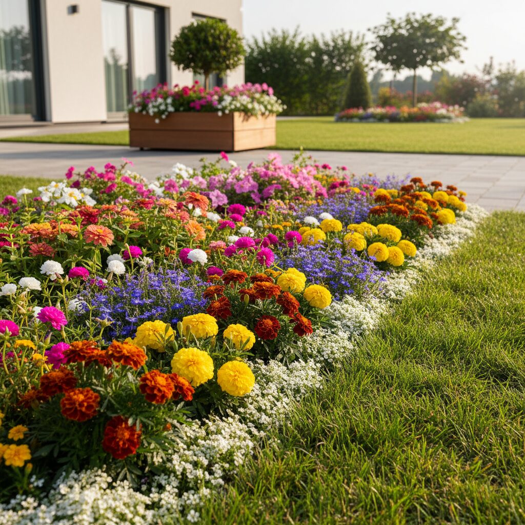 Jakie niskie kwiaty jednoroczne na rabaty wybrać do ogrodu?