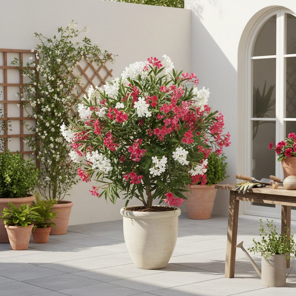 Oleander — uprawa, pielęgnacja i zimowanie krzewu Nerium