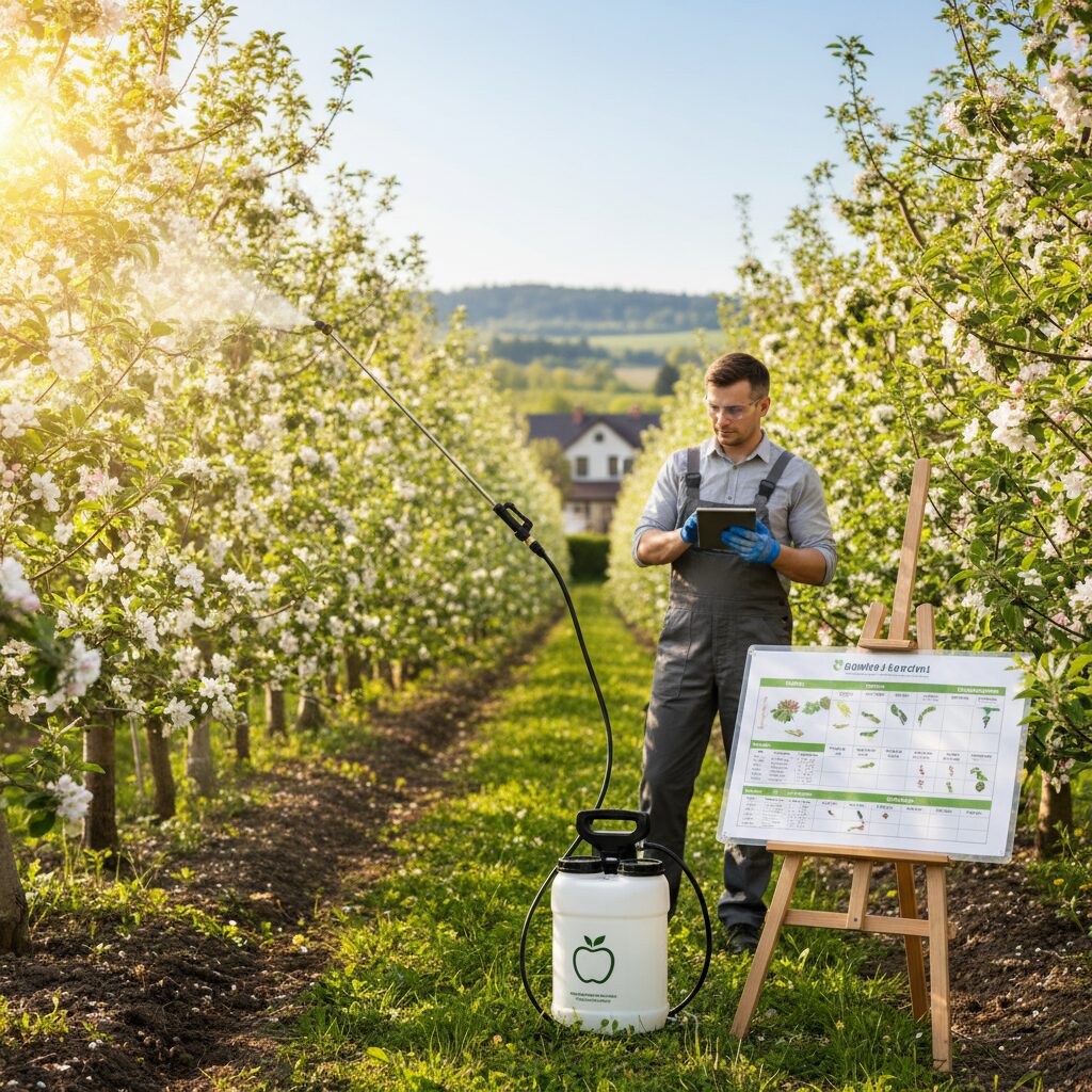 Opryski jabłoni terminy — kompletny kalendarz ochrony sadu