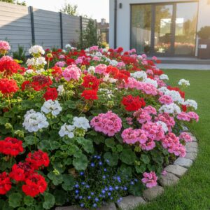 Pelargonia rabatowa: jak dbać o te kwiaty w ogrodzie?