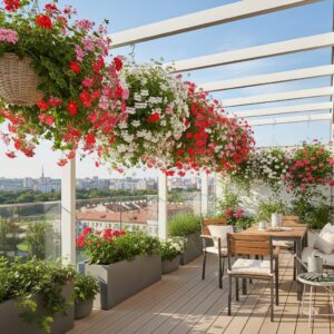 Pelargonia zwisająca — jak dbać o królową balkonów?