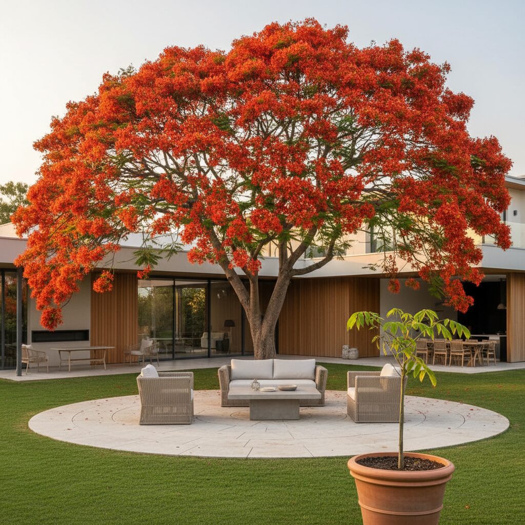 Płomień Afryki — po jakim czasie kwitnie to drzewo?