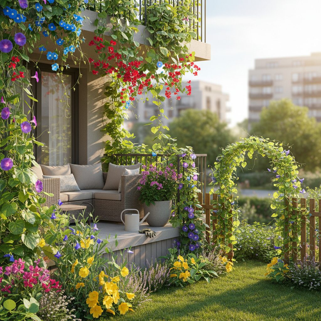 Jakie pnącza jednoroczne szybko rosnące wybrać na balkon i do ogrodu?