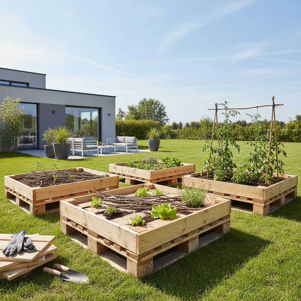 Jak zrobić podwyższone grządki z palet krok po kroku?