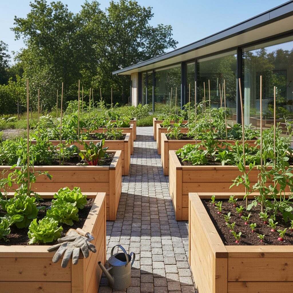 Podwyższone grządki — jak założyć idealny warzywnik w skrzyniach?