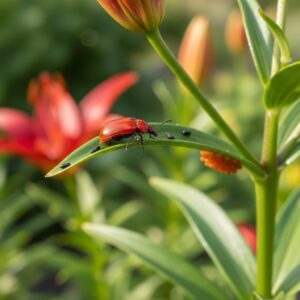 Poskrzypka liliowa — jak skutecznie rozpoznać i zwalczać szkodnika?