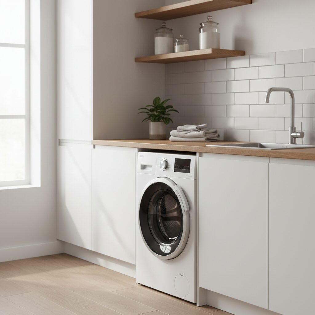 Pralka pod blatem — jak zaplanować funkcjonalną zabudowę?