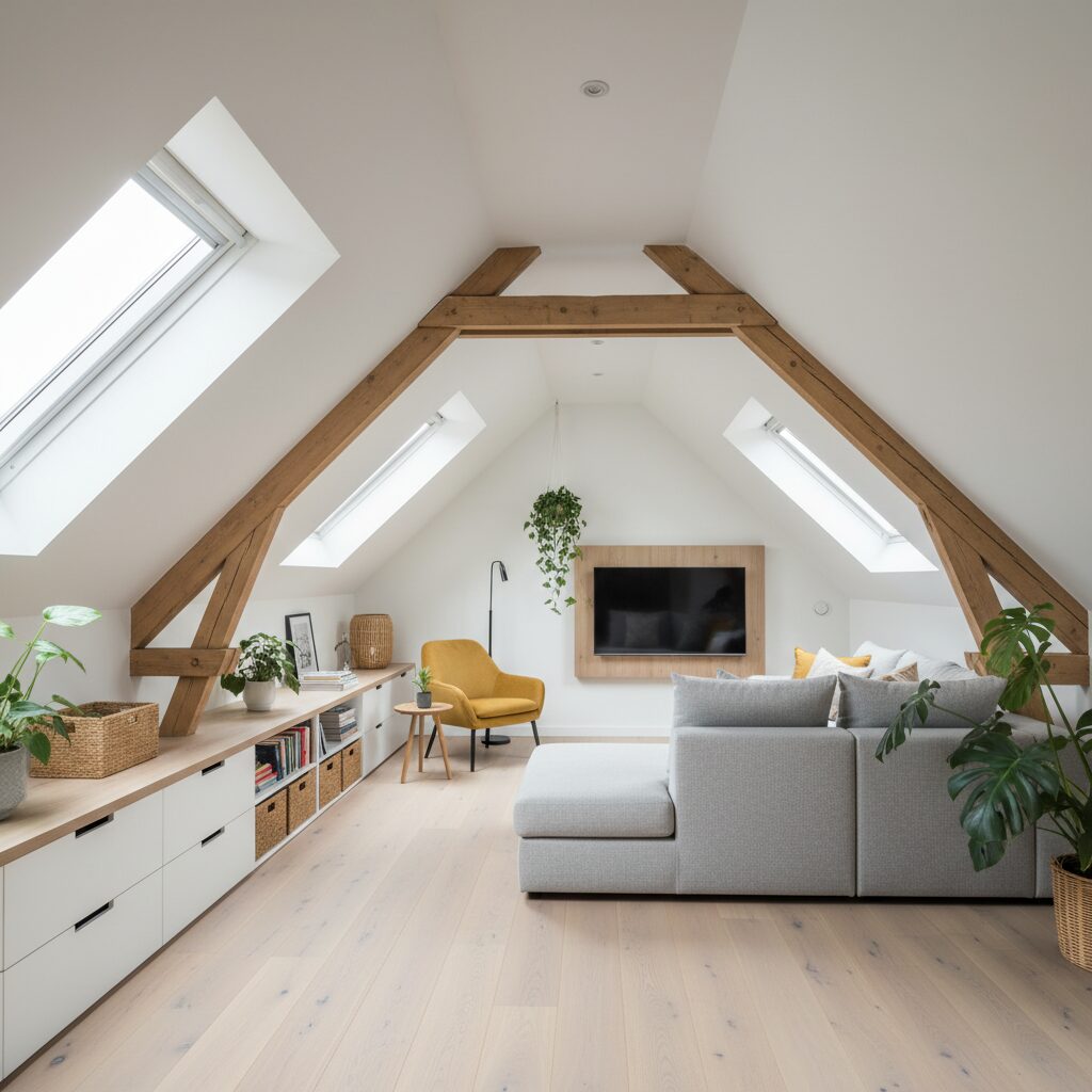 Jak stworzyć funkcjonalny projekt poddasza ze skosami?