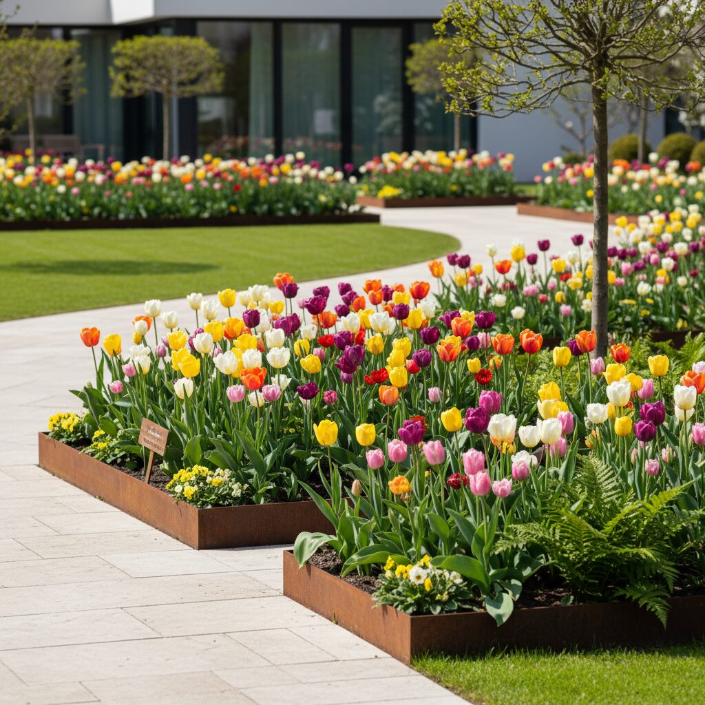 Jak przygotować idealny projekt rabaty z tulipanami?