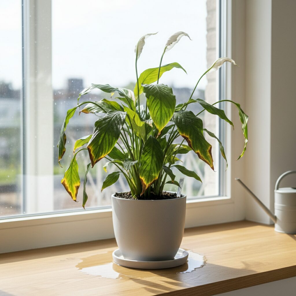 Przelany skrzydłokwiat — jak go uratować i rozpoznać objawy?