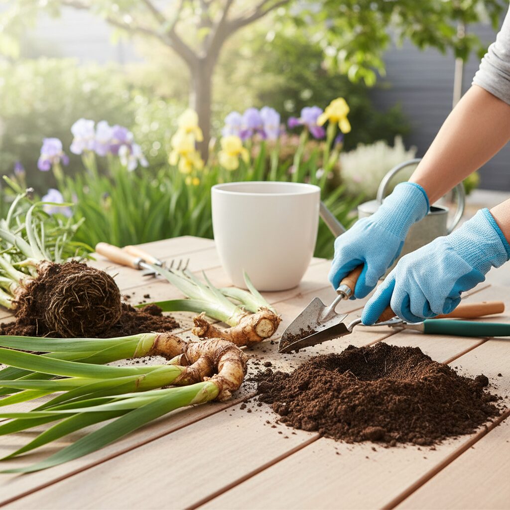 Przesadzanie irysów — kiedy i jak to zrobić profesjonalnie?