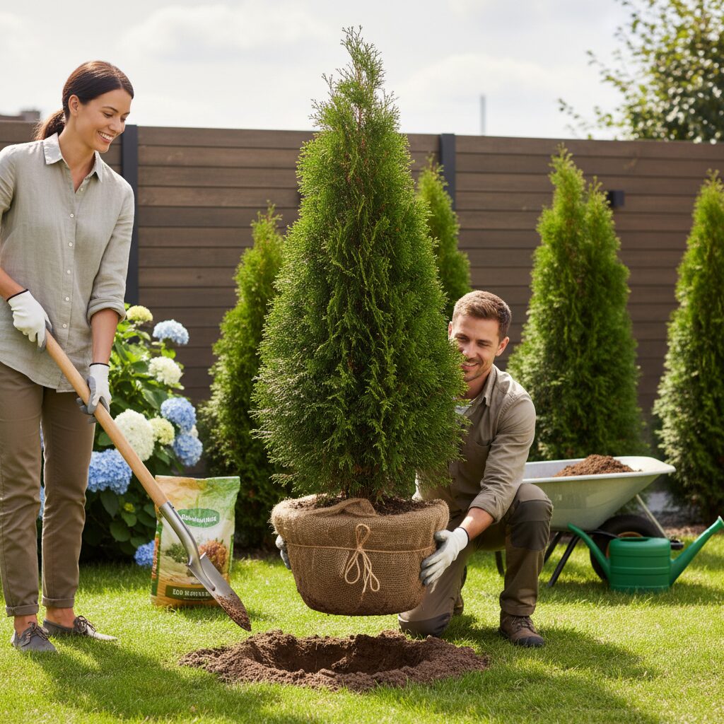 Przesadzanie tui — kiedy i jak to zrobić, aby roślina się przyjęła?