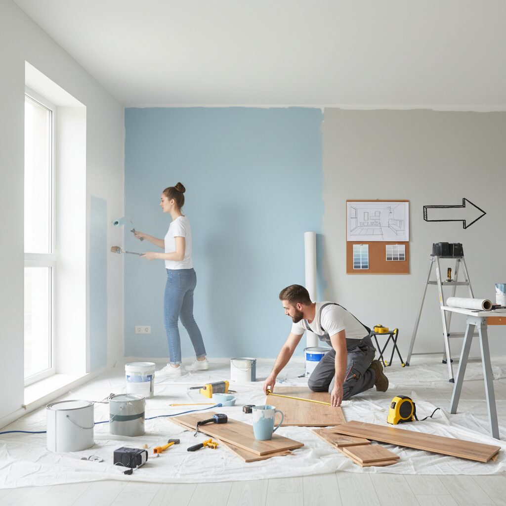 Remont pokoju krok po kroku — jak zaplanować i wykonać prace?