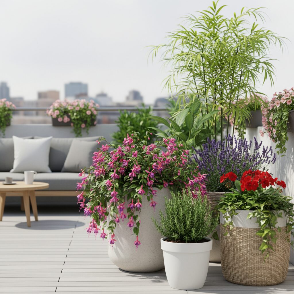 Jakie rośliny do donic na zewnątrz wybrać na taras i balkon?