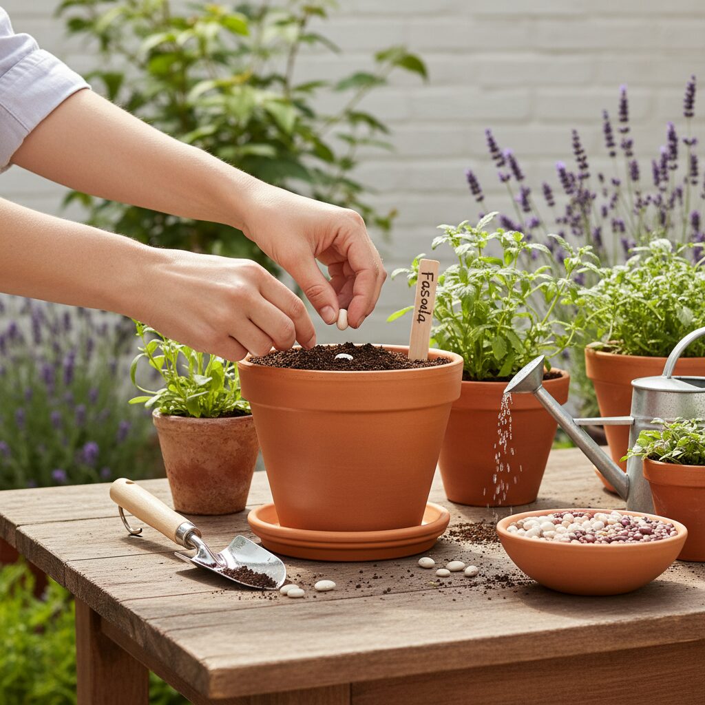 Jak przeprowadzić sadzenie fasoli w doniczce krok po kroku?