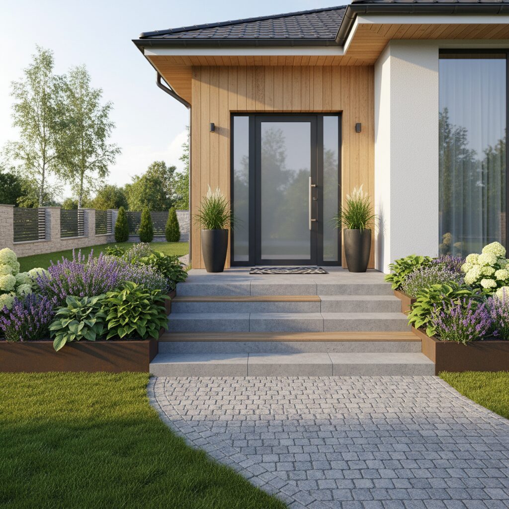 Schody przed domem inspiracje — jak wybrać idealne wejście?