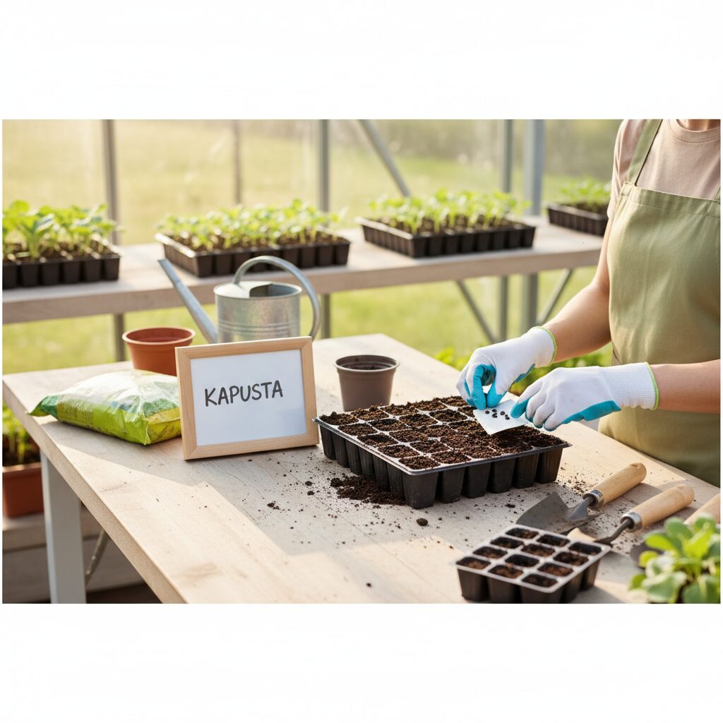 Siew kapusty na rozsadę — kompletny poradnik krok po kroku