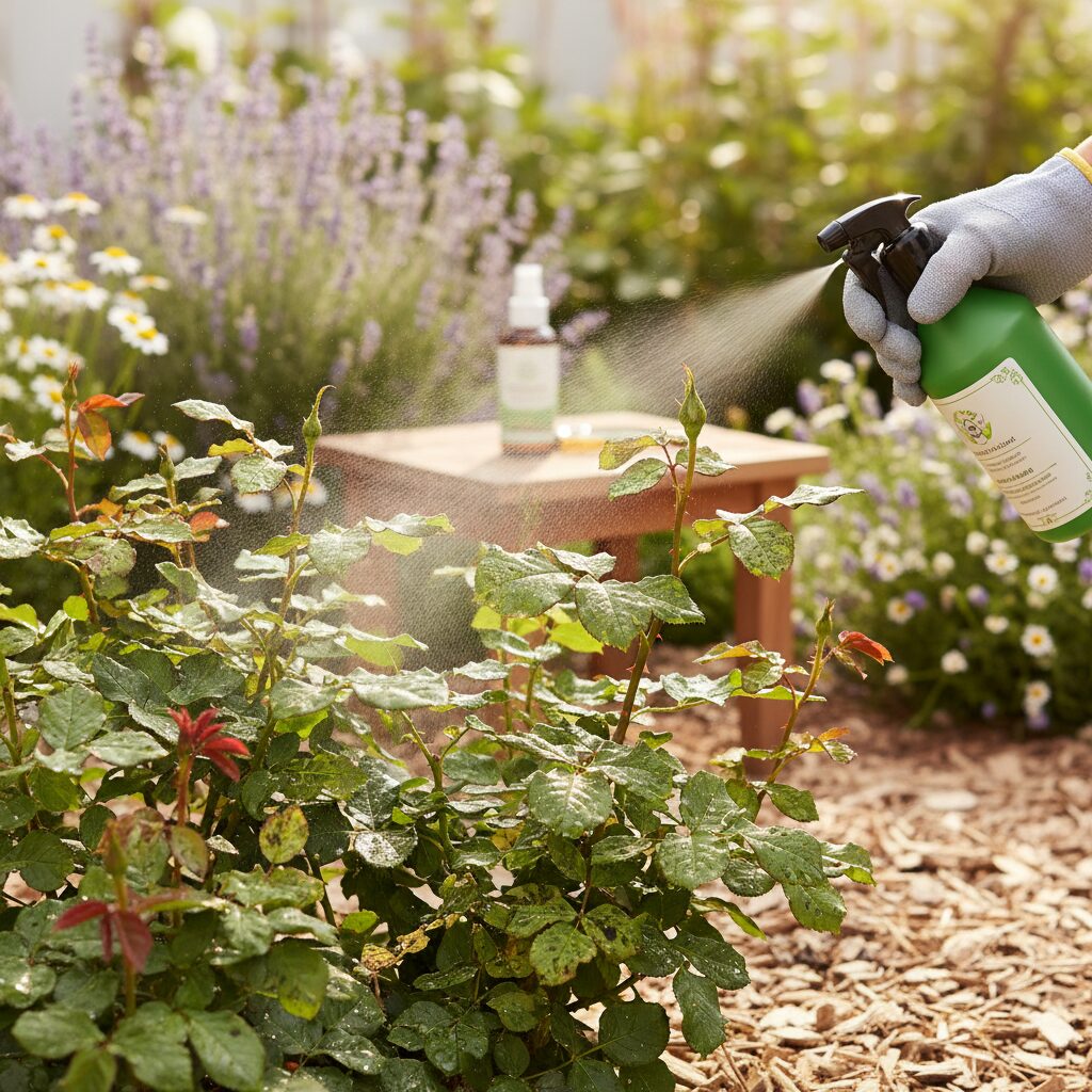 Skoczek różany zwalczanie — jak uratować liście róż?