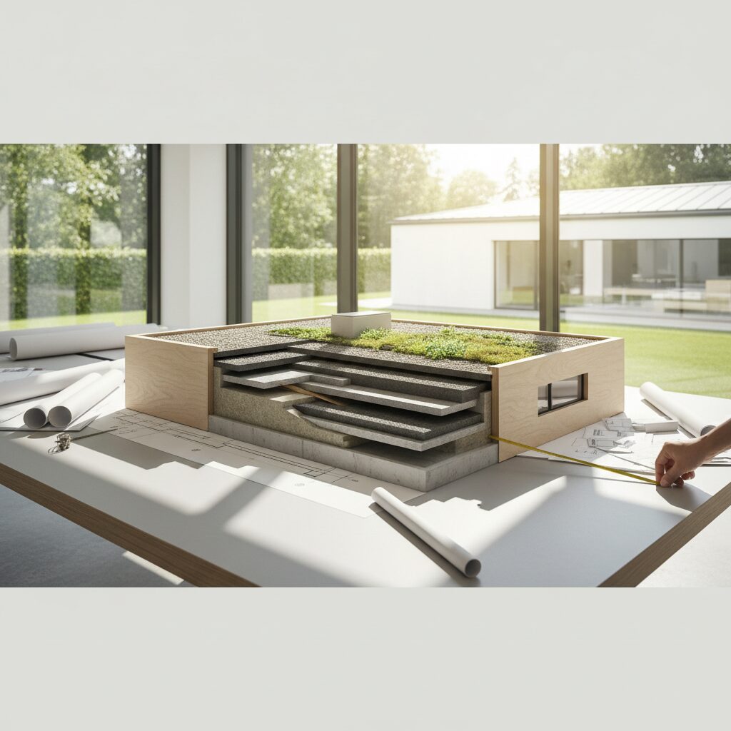 Stropodach warstwy — jak prawidłowo zaprojektować dach płaski?