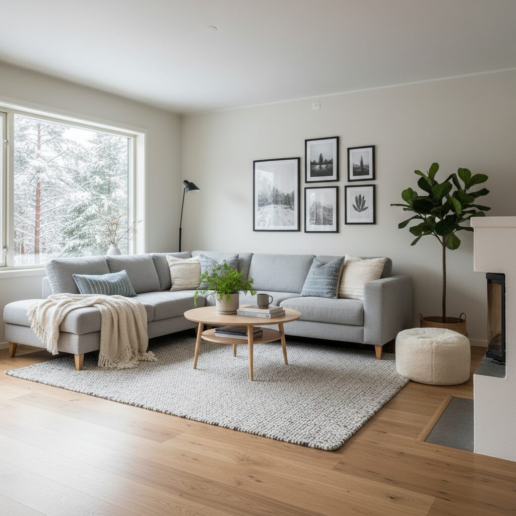 Styl skandynawski salon — jak urządzić przytulne wnętrze?