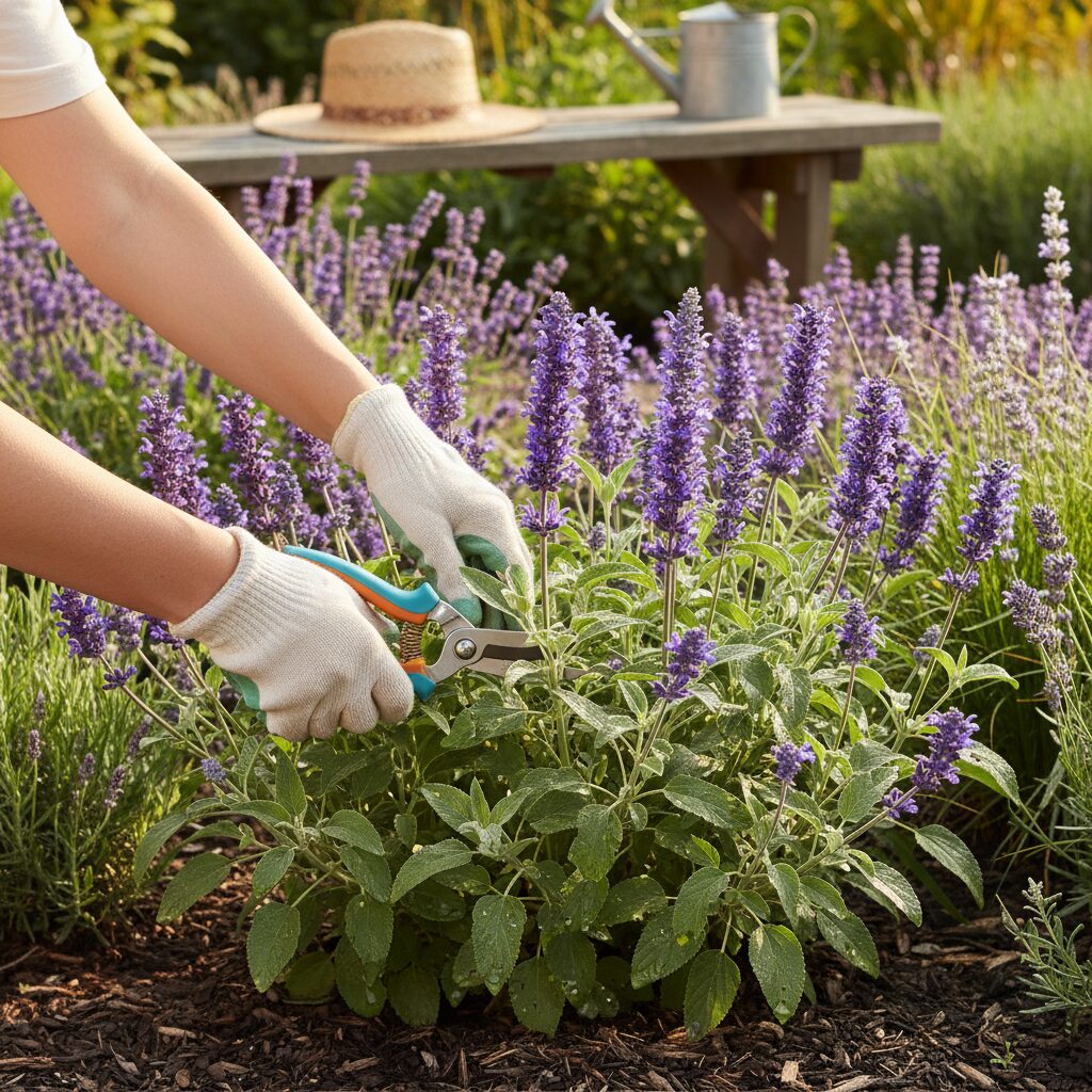 Szałwia omszona przycinanie — kompletny poradnik pielęgnacji
