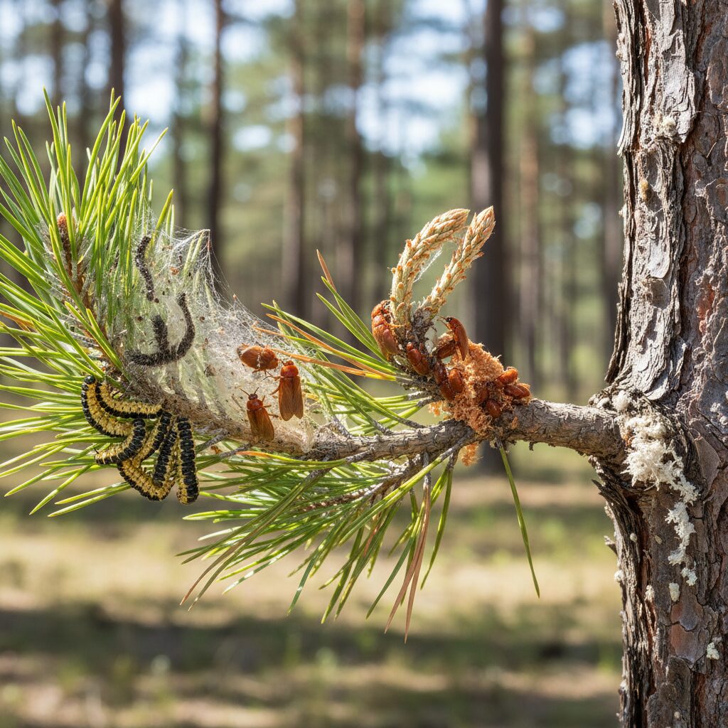 Jakie są najczęstsze szkodniki sosny? Zdjęcia i opisy