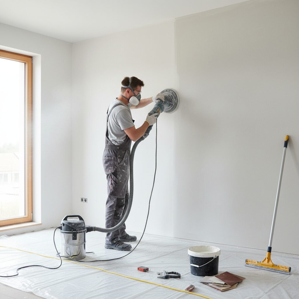 Szlifowanie gładzi — jak uzyskać idealnie gładkie ściany?