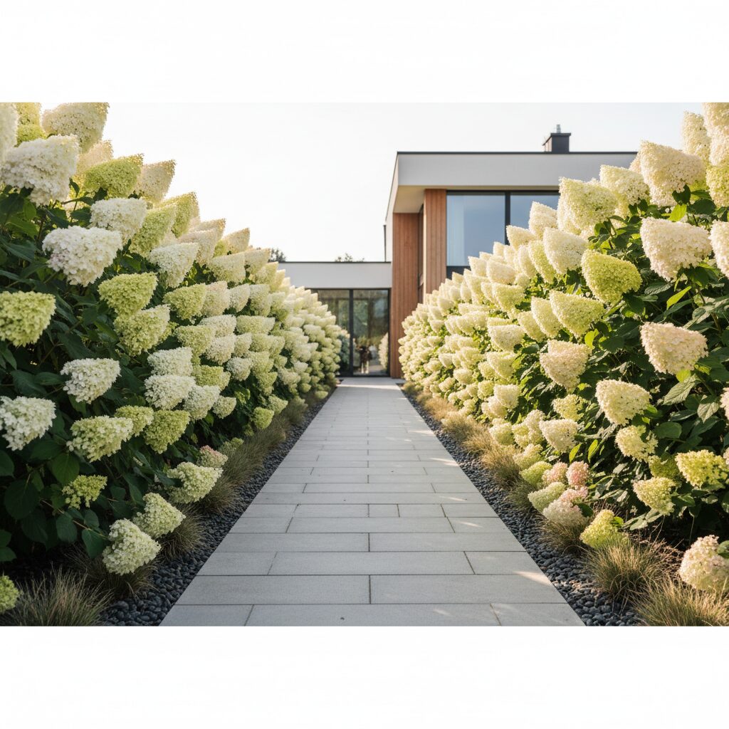 Jak stworzyć efektowny szpaler z hortensji bukietowej?