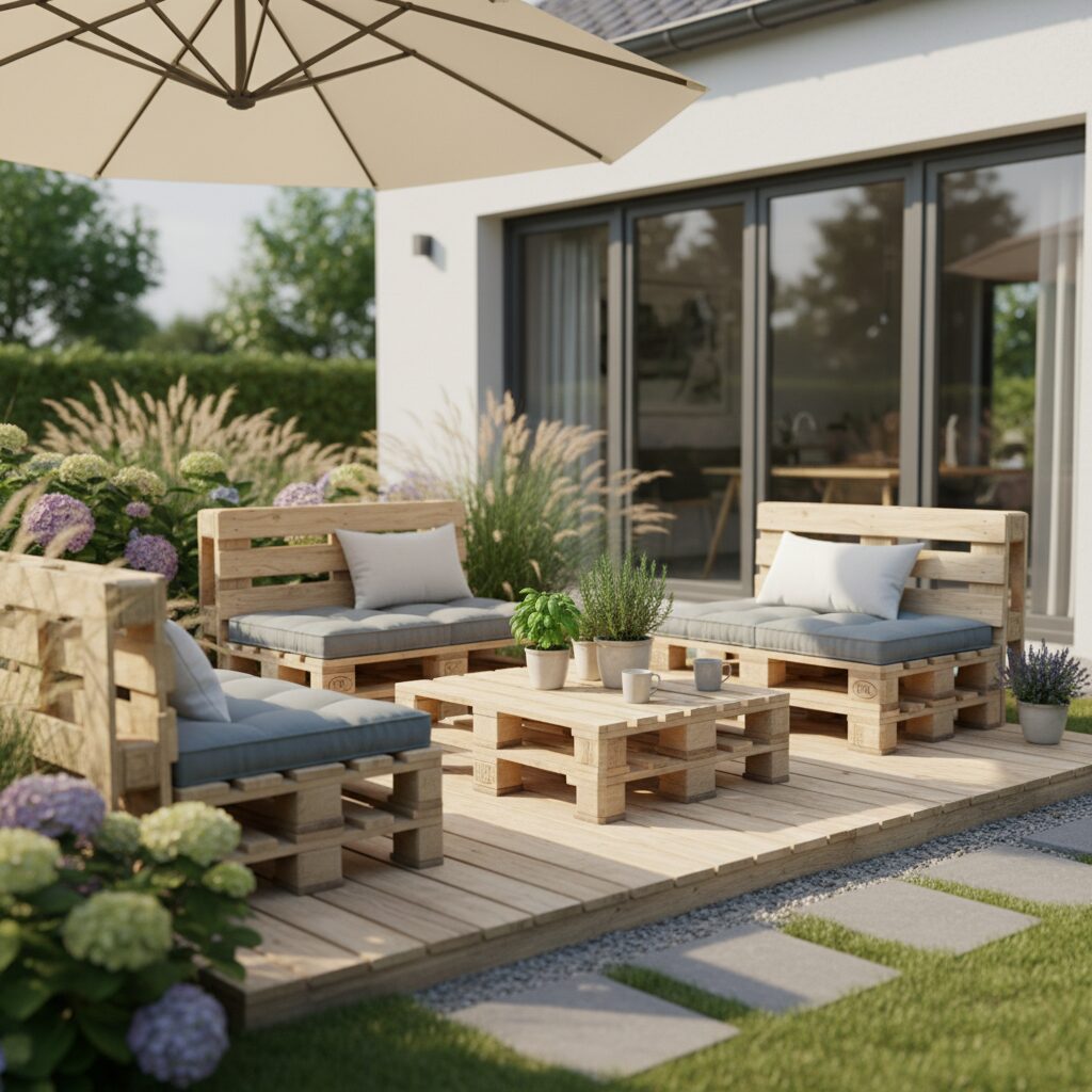 Szybki taras z palet — jak zbudować go w jeden weekend?