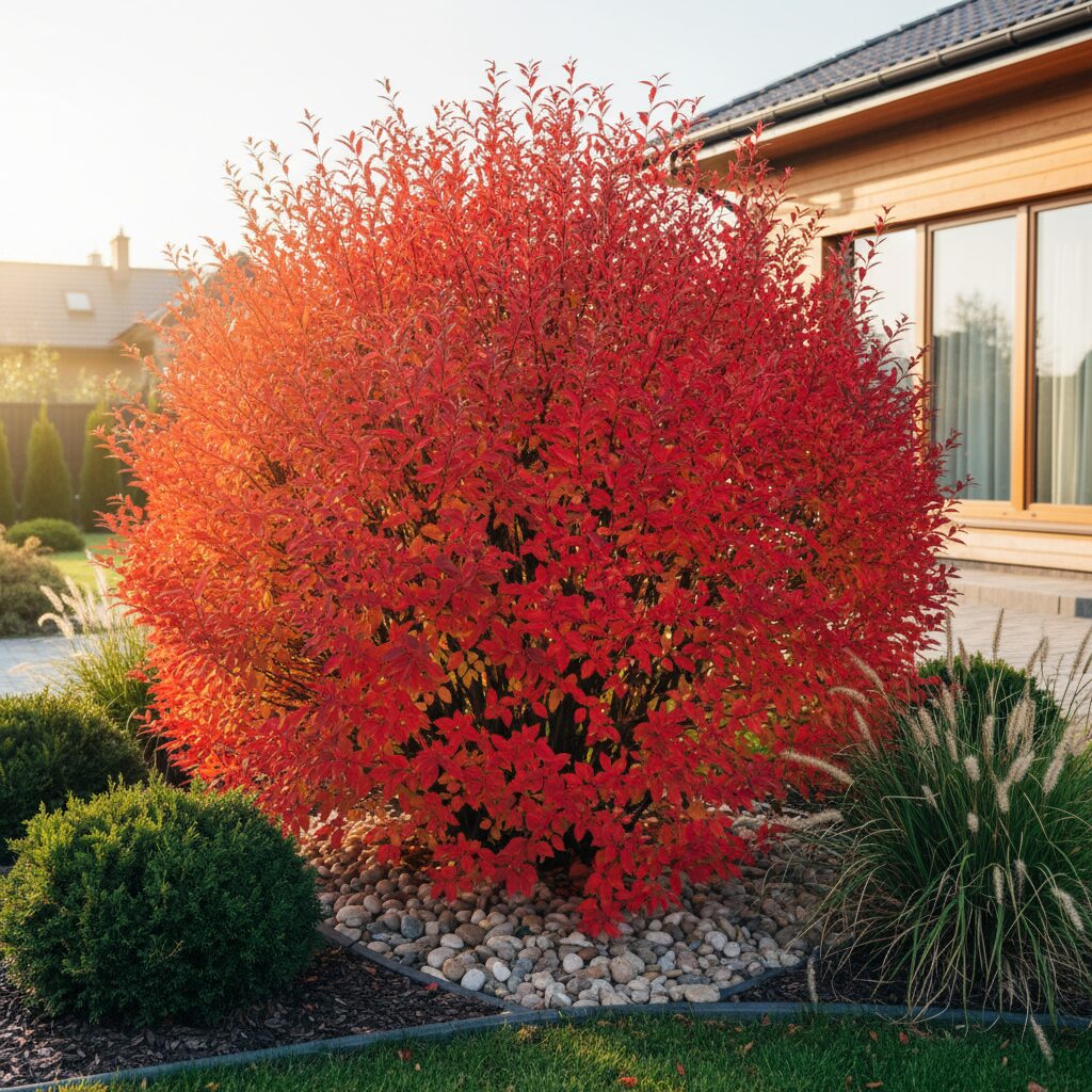 Trzmielina oskrzydlona — jak uprawiać ten płonący krzew?