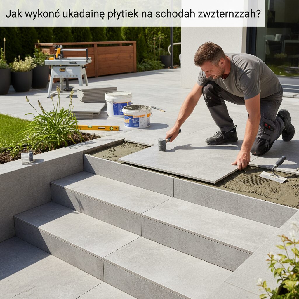 Jak wykonać układanie płytek na schodach zewnętrznych?