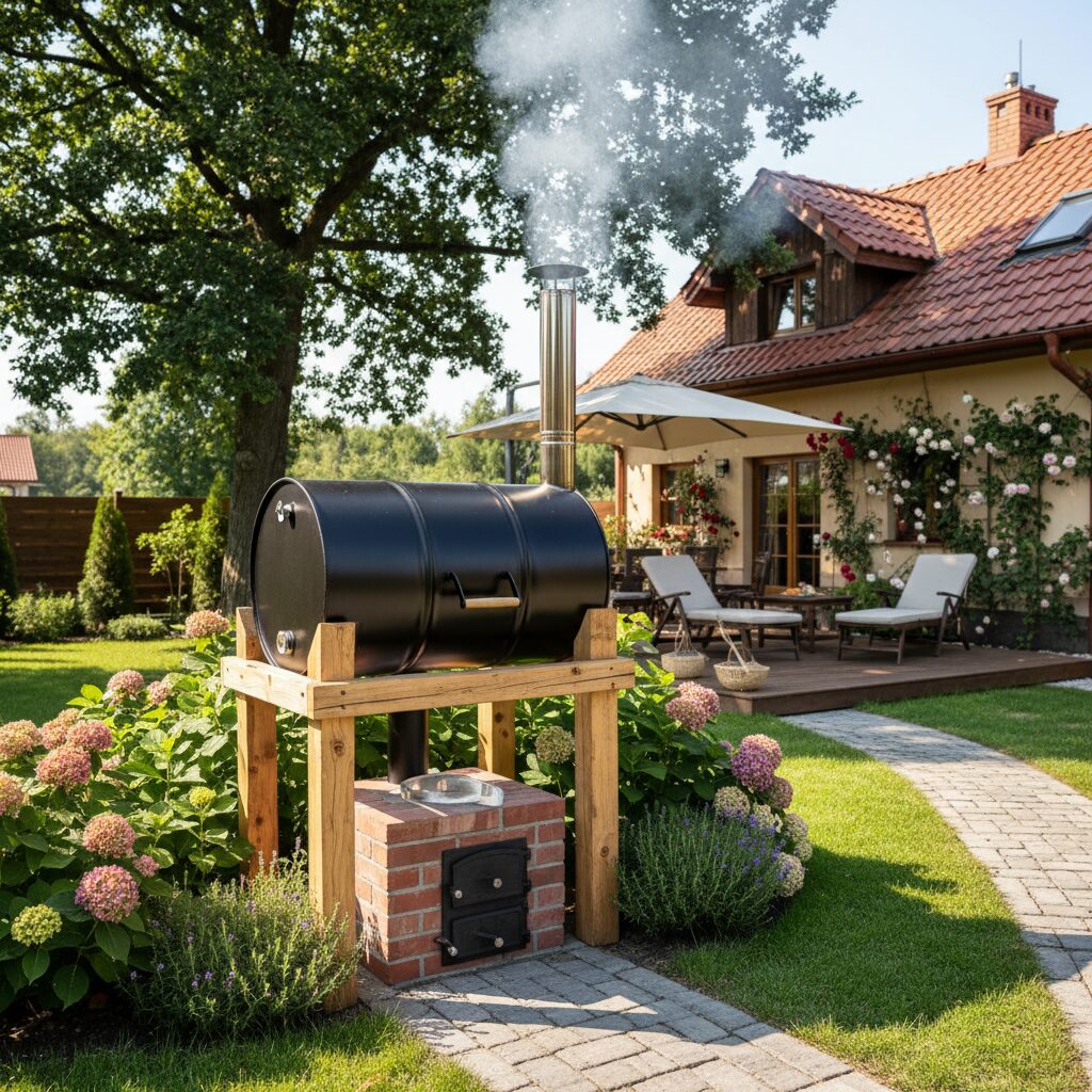 Wędzarnia z beczki — jak samodzielnie zbudować ją w ogrodzie?