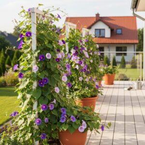 Wilec purpurowy — jak uprawiać to pnącze w ogrodzie i na balkonie?