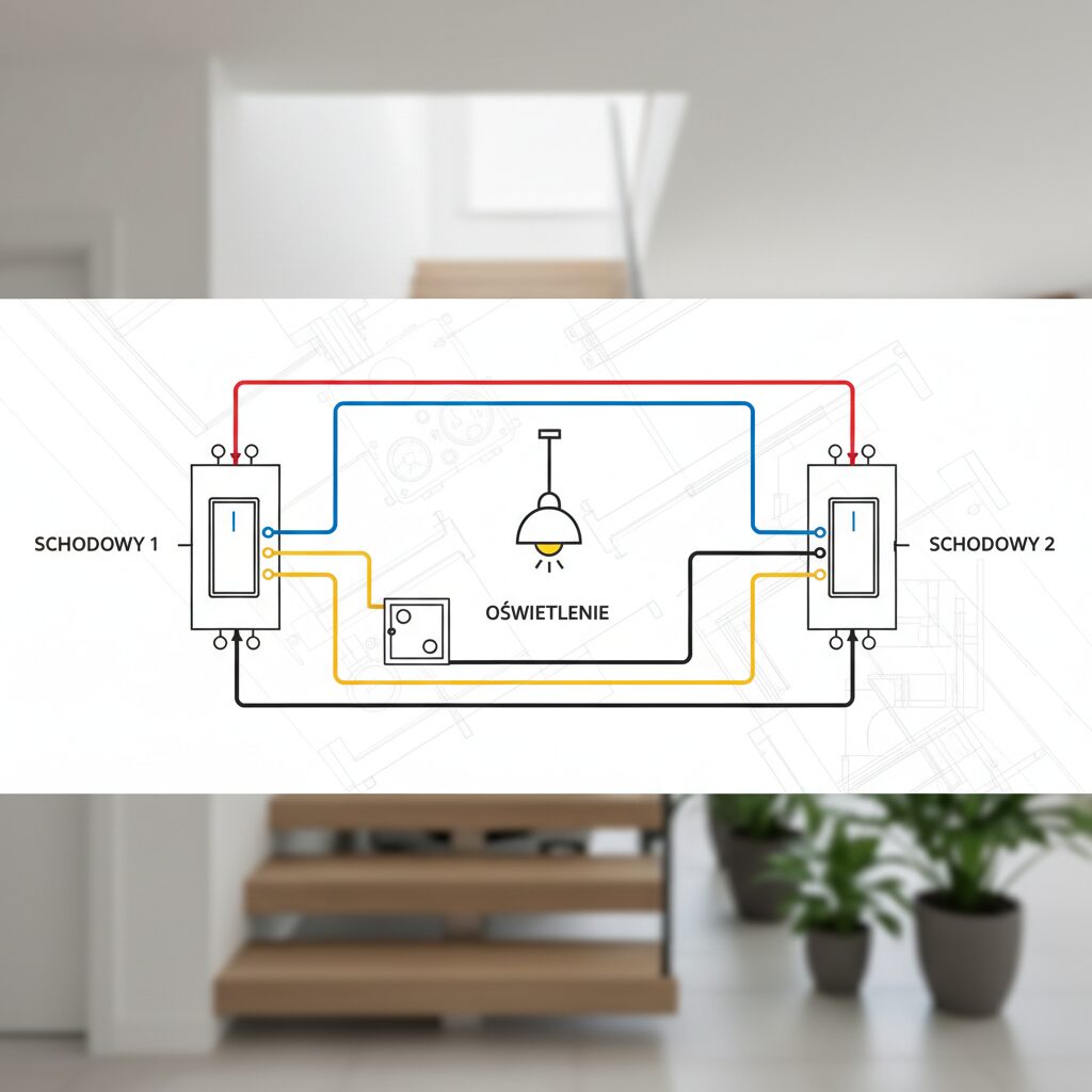 Włącznik schodowy schemat — jak podłączyć oświetlenie?