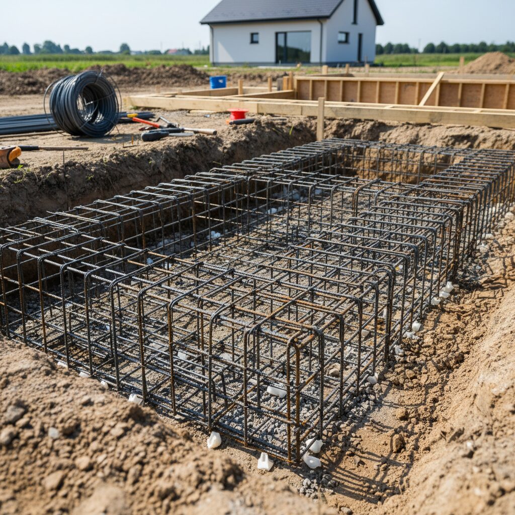 Zbrojenie fundamentu — kompletny przewodnik jak wykonać je prawidłowo