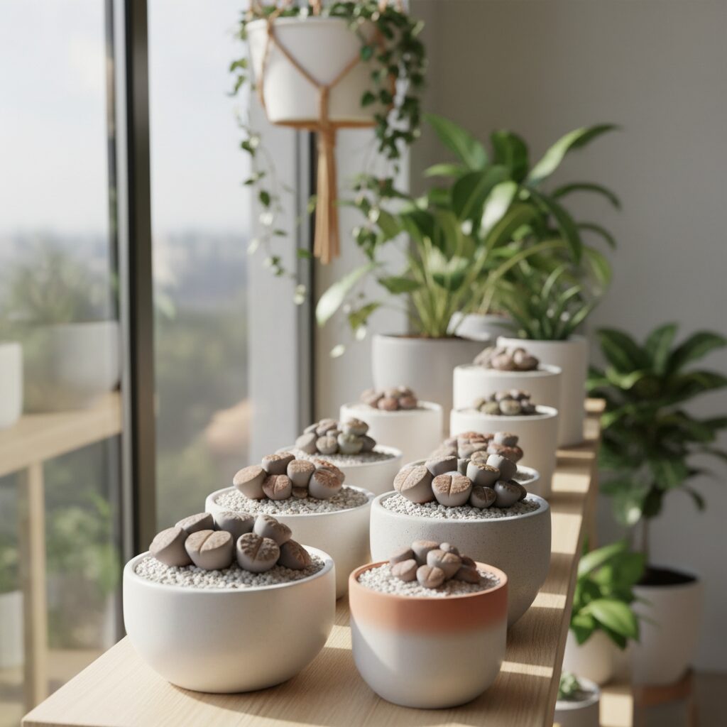 Żywe kamienie — jak uprawiać niezwykłe lithopsy w domu?