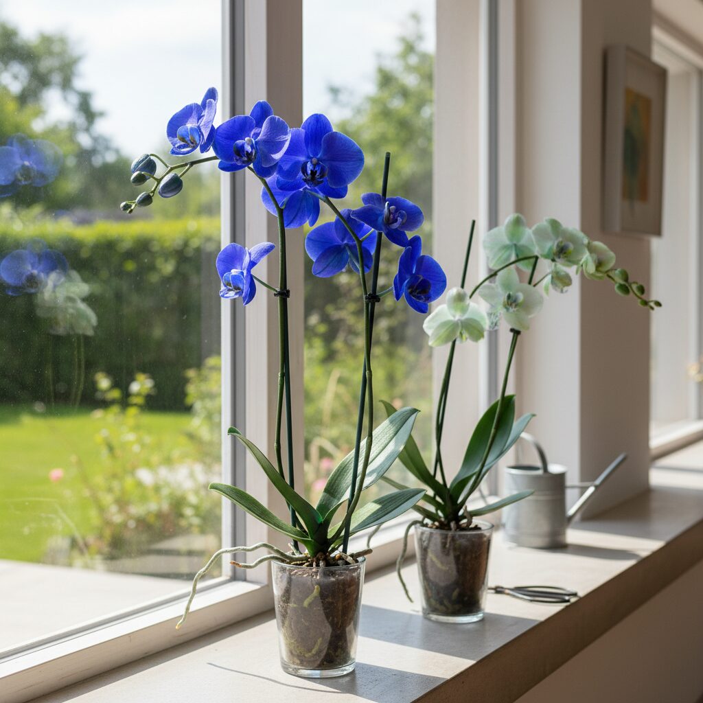 czy niebieski storczyk zakwitnie ponownie na niebiesko