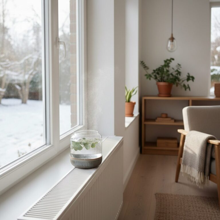 naczynie z wodą na kaloryferze