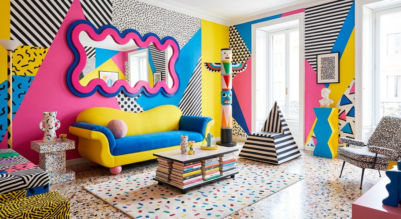styl Memphis we wnętrzach