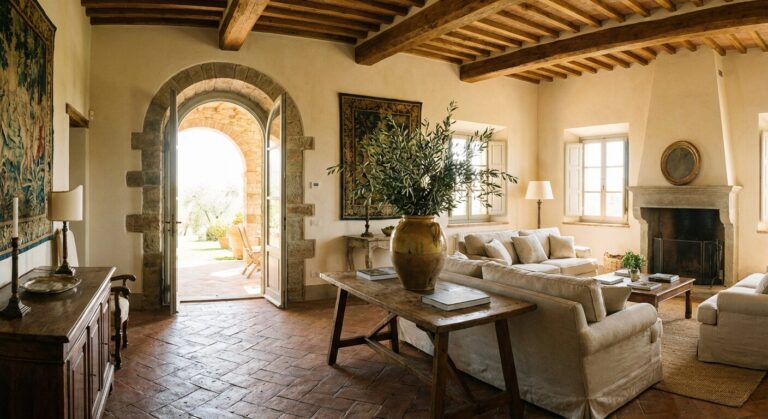 styl włoski we wnętrzach