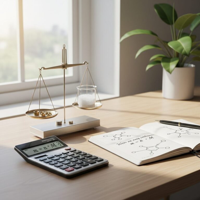 wzór na mase substancji