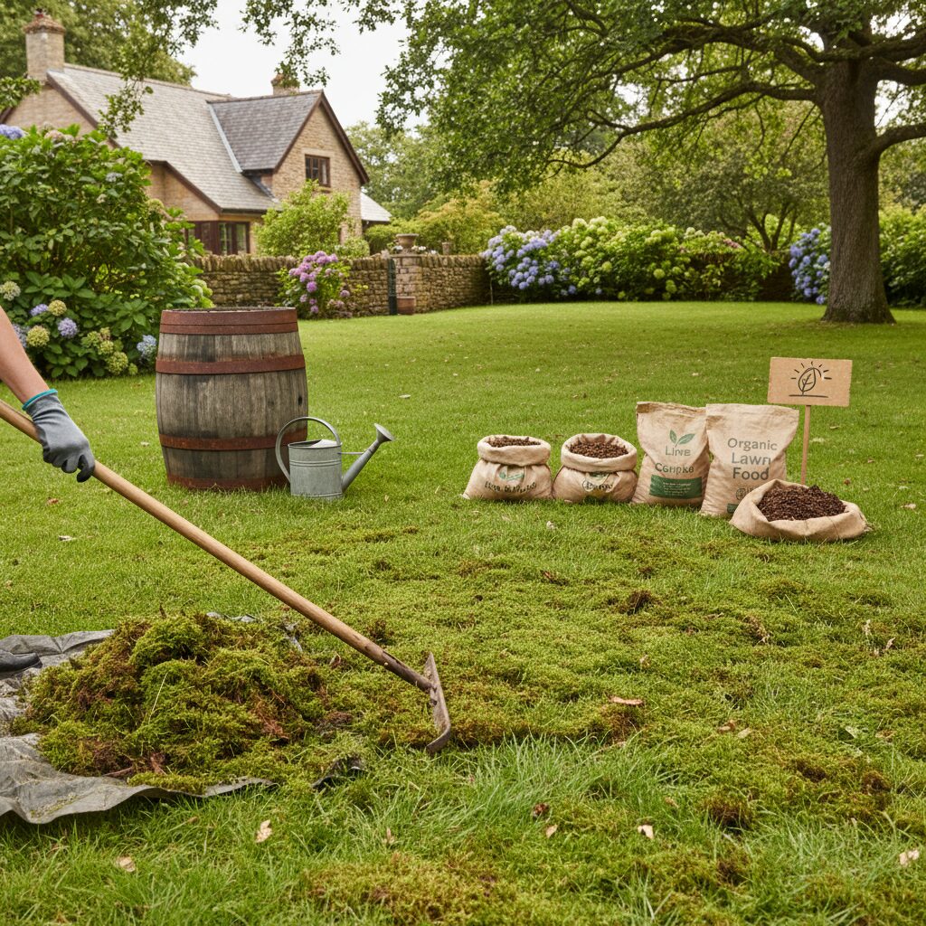 Mech na trawniku – jak się pozbyć naturalnie i trwale