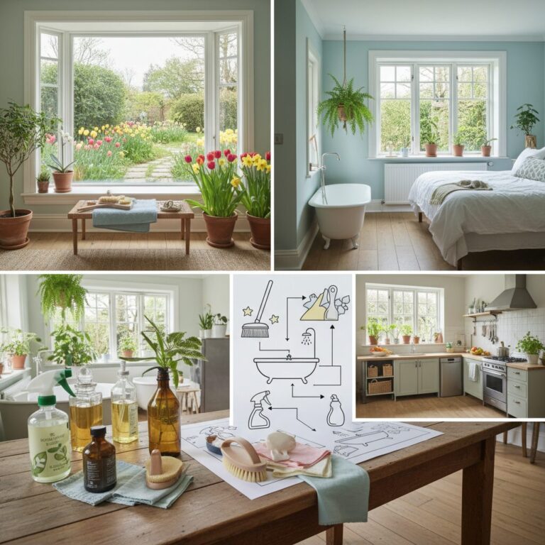 Wiosenne porządki w domu – plan sprzątania pokój po pokoju