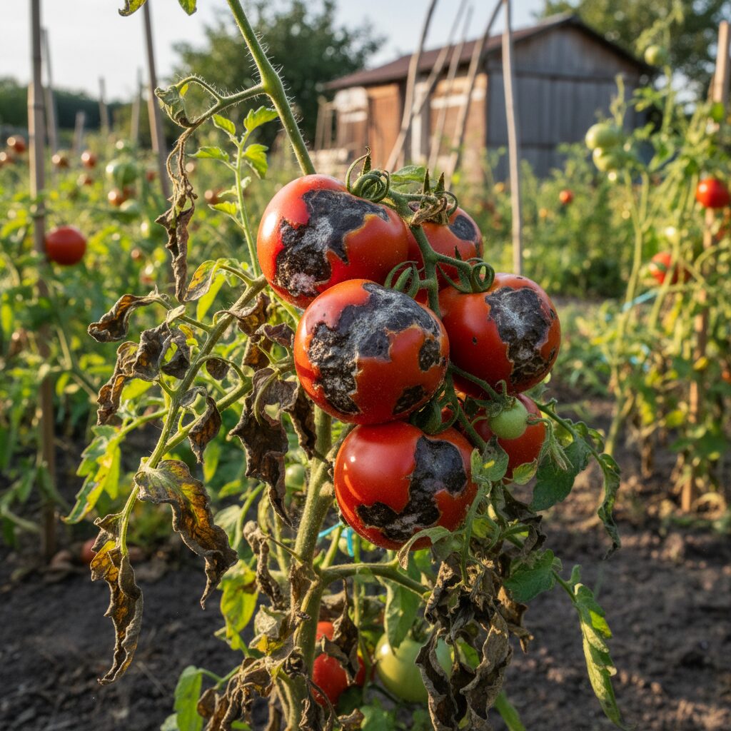 Zaraza ziemniaczana na pomidorach – objawy i skuteczne zwalczanie