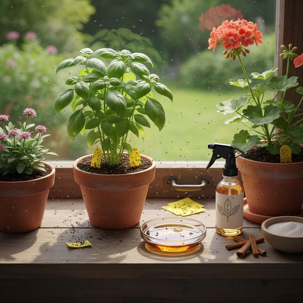 Muszki w doniczkach – jak się pozbyć domowymi sposobami